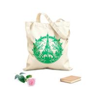 AILOONG Borse in tela stampate digitalmente Tessuto spesso 340g/m² Torre Eiffel premium Utilizzabile come trousse per il trucco