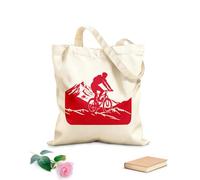 AILOONG Borse shopper riutilizzabili Avventuriero alpino, pioniere, icona del crinale Tessuto spesso 340g/m² Pieghevole