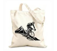 AILOONG Borse shopper riutilizzabili Cresta del coraggio: conquista la vetta della montagna Tessuto spesso 12 once Pieghevole 35x40cm Grande