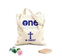 AILOONG Borse shopper riutilizzabili Cristianesimo Gesù Fede Religioso Doni Bibbia Scrittura Tessuto spesso 340g/m² Pieghevole