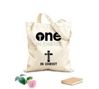 AILOONG Borse shopper riutilizzabili Cristianesimo Gesù Fede Religioso Doni Bibbia Scrittura Tessuto spesso 12 once Pieghevole 35x40cm Grande
