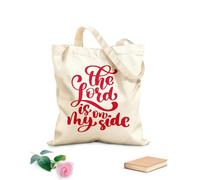 AILOONG Borse shopper riutilizzabili Dio è al mio fianco Versetti cristiani del Nuovo Testamento della Bibbia Tessuto spesso 340g/m² Pieghevole