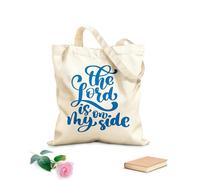 AILOONG Borse shopper riutilizzabili Dio è al mio fianco Versetti cristiani del Nuovo Testamento della Bibbia Tessuto spesso 340g/m² Pieghevole