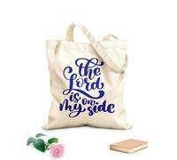 AILOONG Borse shopper riutilizzabili Dio è al mio fianco Versetti cristiani del Nuovo Testamento della Bibbia Tessuto spesso 340g/m² Pieghevole