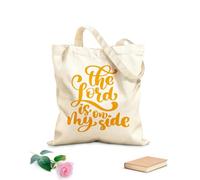 AILOONG Borse shopper riutilizzabili Dio è al mio fianco Versetti cristiani del Nuovo Testamento della Bibbia Tessuto spesso 340g/m² Pieghevole