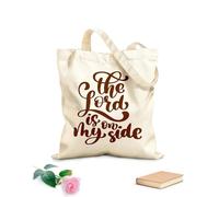 AILOONG Borse shopper riutilizzabili Dio è al mio fianco Versetti cristiani del Nuovo Testamento della Bibbia Tessuto spesso 340g/m² Pieghevole