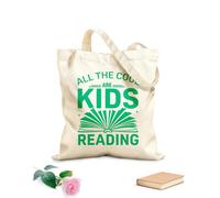 AILOONG Borse shopper riutilizzabili I bambini sono tutti fantastici quando leggono Tessuto spesso 340g/m² Pieghevole