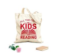 AILOONG Borse shopper riutilizzabili I bambini sono tutti fantastici quando leggono Tessuto spesso 340g/m² Pieghevole