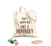 AILOONG Borse shopper riutilizzabili Nessuno è come un casalingo? Citazioni motivazionali Tessuto spesso 340g/m² Pieghevole