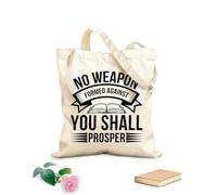 AILOONG Borse shopper riutilizzabili proverbi della Bibbia cristiana Tessuto spesso 12 once Pieghevole 25x30cm Piccola