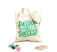 AILOONG Borse shopper riutilizzabili Raggiungi il successo lasciando che la passione guidi ogni Tessuto spesso 340g/m² Pieghevole