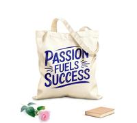 AILOONG Borse shopper riutilizzabili Raggiungi il successo lasciando che la passione guidi ogni Tessuto spesso 340g/m² Pieghevole