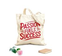 AILOONG Borse shopper riutilizzabili Raggiungi il successo lasciando che la passione guidi ogni Tessuto spesso 340g/m² Pieghevole