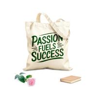 AILOONG Borse shopper riutilizzabili Raggiungi il successo lasciando che la passione guidi ogni Tessuto spesso 340g/m² Pieghevole