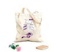 AILOONG Borse shopper riutilizzabili Versetto della Bibbia La tua parola è lampada al mio piede e luce sul mio cammino Salmo 119:105 Tessuto spesso 340g/m² Pieghevole