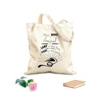 AILOONG Borse shopper riutilizzabili Versetto della Bibbia La tua parola è lampada al mio piede e luce sul mio cammino Salmo 119:105 Tessuto spesso 12 once Pieghevole 35x40cm Grande