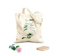 AILOONG Borse shopper riutilizzabili Versetto della Bibbia La tua parola è lampada al mio piede e luce sul mio cammino Salmo 119:105 Tessuto spesso 340g/m² Pieghevole