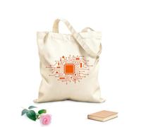 AILOONG Borse tote con stampa ad alta definizione Sala giochi Computer Game House Boy Tessuto spesso 340g/m² Riutilizzabile