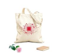 AILOONG Borse tote con stampa ad alta definizione Sala giochi Computer Game House Boy Tessuto spesso 340g/m² Riutilizzabile