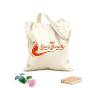AILOONG Borse tote con stampa ad alta definizione Salone di bellezza e stile per capelli di una bellissima donna Tessuto spesso 340g/m² Riutilizzabile