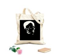 AILOONG Borse tote con stampa ad alta definizione Tessuto spesso 12 once Teschio Scheletro Testa Spaventosa Morte Ossa Riutilizzabile 31x36cm Media