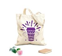 AILOONG caffè questi caffè sarebbero l'affare migliore Borsa tote con manico piatto in nastro Tessuto spesso 340g/m² Sostituisce lo zaino scolastico