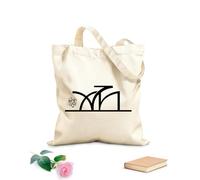 AILOONG Calligrafia araba Profeta Muhammad Pace Borse shopper riutilizzabili Tessuto spesso 12 once Pieghevole 25x30cm Piccola