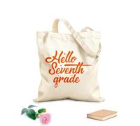 AILOONG Ciao a tutti, dalla prima alla decima elementare, tornate a scuola! Borse in tela con fantasia personalizzabile Tessuto spesso 340g/m² Abbinabile agli abiti