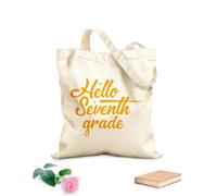 AILOONG Ciao a tutti, dalla prima alla decima elementare, tornate a scuola! Borse in tela con fantasia personalizzabile Tessuto spesso 340g/m² Abbinabile agli abiti