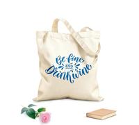 AILOONG Citazione motivazionale per stare bene e bere vino Borse shopper riutilizzabili Tessuto spesso 340g/m² Pieghevole
