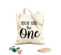 AILOONG Citazioni ispiratrici su Sei ancora quello giusto Borse a tracolla in tela di cotone Tessuto spesso 12 once Utilizzabile come borsa porta attrezzi 31x36cm Media