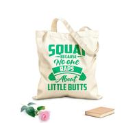 AILOONG Citazioni sulla palestra: squat perché nessuno ne parla Borse a tracolla in tela di cotone Tessuto spesso 340g/m² Utilizzabile come borsa porta attrezzi