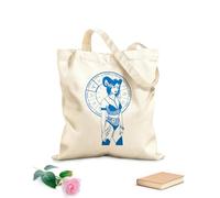 AILOONG disegni a mano e sagome di segni zodiacali e donne di bellezza Borsa in tela con fondo rinforzato Tessuto spesso 340g/m² Utilizzabile come borsa regalo