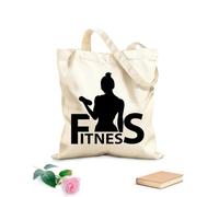 AILOONG è possibile utilizzare la palestra Borsa in tela con fondo rinforzato Tessuto spesso 12 once Utilizzabile come borsa regalo 31x36cm Media