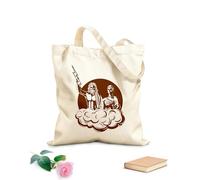 AILOONG emblemi della dea greca Era Borsa in tela con fondo rinforzato Tessuto spesso 340g/m² Utilizzabile come borsa regalo