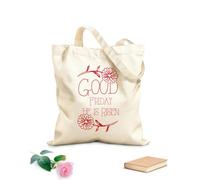 AILOONG etichetta disegnata a mano del venerdì santo Borse shopper riutilizzabili Tessuto spesso 340g/m² Pieghevole