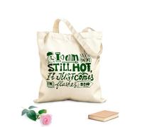 AILOONG Iscrizione Parole Segni Fuoco Frase Borsa tote in tela grezza Tessuto spesso 340g/m² Utilizzabile come borsa porta attrezzi