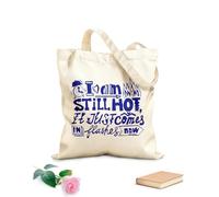 AILOONG Iscrizione Parole Segni Fuoco Frase Borsa tote in tela grezza Tessuto spesso 340g/m² Utilizzabile come borsa porta attrezzi