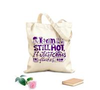 AILOONG Iscrizione Parole Segni Fuoco Frase Borsa tote in tela grezza Tessuto spesso 340g/m² Utilizzabile come borsa porta attrezzi