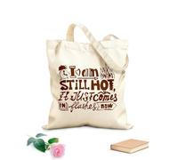 AILOONG Iscrizione Parole Segni Fuoco Frase Borsa tote in tela grezza Tessuto spesso 340g/m² Utilizzabile come borsa porta attrezzi