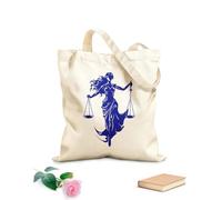 AILOONG luminare legale giustizia donna icona uguaglianza essenza emblematica giustizia donna Borse in tela con fantasia personalizzabile Tessuto spesso 340g/m² Abbinabile agli abiti