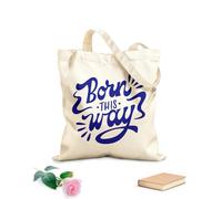 AILOONG Nato in questo modo Borse shopper riutilizzabili Tessuto spesso 340g/m² Pieghevole