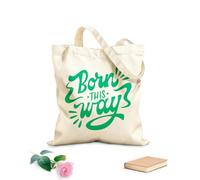 AILOONG Nato in questo modo Borse shopper riutilizzabili Tessuto spesso 340g/m² Pieghevole