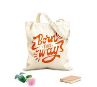 AILOONG Nato in questo modo Borse shopper riutilizzabili Tessuto spesso 340g/m² Pieghevole