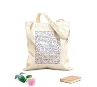 AILOONG Pagine da colorare con versetti della Bibbia e scritte cristiane Borse shopper riutilizzabili Tessuto spesso 340g/m² Pieghevole