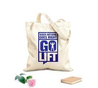 AILOONG quando niente va per il verso giusto, solleva l'ispirazione Borsa in tela con fondo rinforzato Tessuto spesso 340g/m² Utilizzabile come borsa regalo