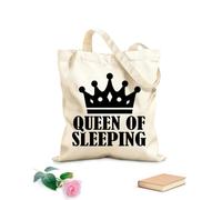 AILOONG REGINA DEL SONNO Borsa tote in tela grezza Tessuto spesso 12 once Utilizzabile come borsa porta attrezzi 25x30cm Piccola