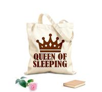 AILOONG REGINA DEL SONNO Borsa tote in tela grezza Tessuto spesso 340g/m² Utilizzabile come borsa porta attrezzi