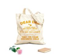 AILOONG Sacchetti portaoggetti in poliestere e cotone io sono il tuo bambino preferito Tessuto spesso 340g/m² Scritta personalizzabile