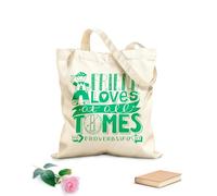 AILOONG Sacchetti portaoggetti in poliestere e cotone lettering a mano che un amico ama in ogni momento Tessuto spesso 340g/m² Scritta personalizzabile
